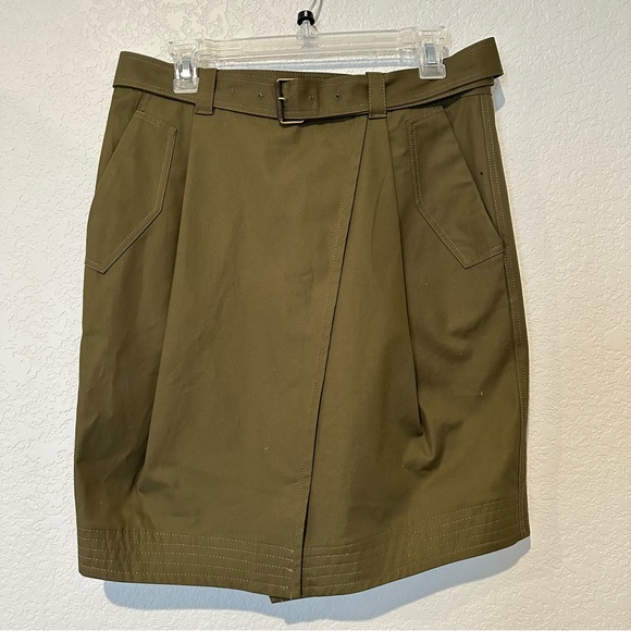 New $119 Zara Surplus Military Khaki Skirt SRPLS CTTN SKRT 07 Large 9382/053 - Picture 2 of 8